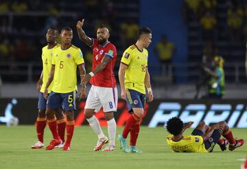 La Selección Colombia venció 3-1 a la Selección de Chile en el Metropolitano de Barranquilla por la fecha 10 de Eliminatorias Sudamericanas.