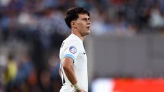 EAST RUTHERFORD, NEW JERSEY - JUNE 27: Facundo Pellistri of Uruguay reacts during the CONMEBOL Copa America 2024 Group C match between Uruguay and Bolivia at MetLife Stadium on June 27, 2024 in East Rutherford, New Jersey.   Tim Nwachukwu/Getty Images/AFP (Photo by Tim Nwachukwu / GETTY IMAGES NORTH AMERICA / Getty Images via AFP)