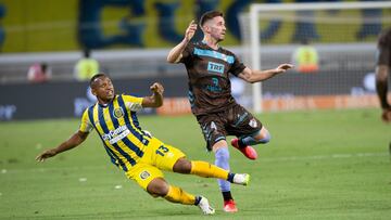 Jaminton Campaz campeón de la Copa de la Liga con Rosario Central.