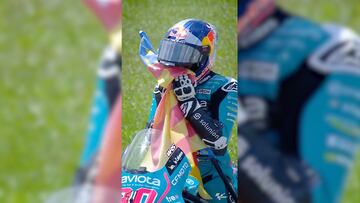 El colombo-español alcanza su 13ª victoria logrando también su 6º triunfo consecutivo y se solidariza con la ciudad española que ha sido gravemente afectada.