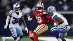 Samuel fue el jugador de los Niners que más yardas generó en la temporada 2021 de la NFL al acumular 1,770 desde la línea de golpeo.