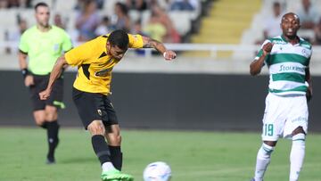 Orbelin Pineda ya se estrenó como goleador con el AEK