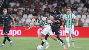 Jacobo, durante el partido ante el Castellón