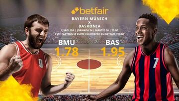 FC Bayern Basketball vs. Saski Baskonia: horario, TV, estadísticas, clasificación y pronósticos