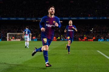 2-0. Messi struck with his left and it took a deflection. He did so well to win it back after losing it and then hit it with a deflection off Naldo.