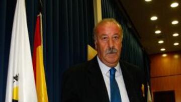 Del Bosque en la rueda de prensa