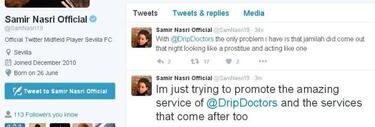 Samir Nasri's Twitter account hacked