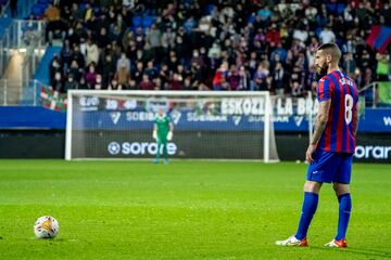 Sielva durante un partido con el Eibar