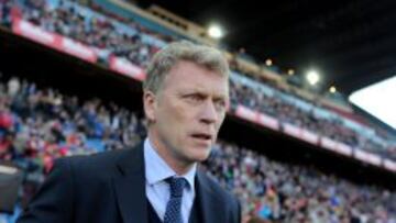 David Moyes, en el partido ante el Atlético.