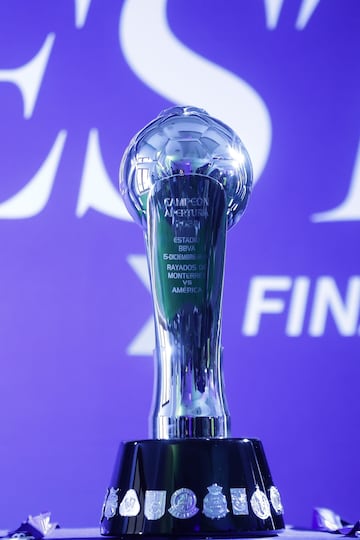  Trophy of Champion during the media day prior to Final Match between Monterrey and America as part of the Liga BBVA MX, Torneo Apertura 2024 at Hotel Presidente Intercontinental on December 11, 2024 in Puebla, Mexico.