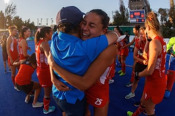 Tras derrotar a Estados Unidos en semifinales de la Copa Panamericana, Chile clasificó por primera vez al mundial de hockey césped femenino. ¡Tremendas!