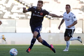 El defensor central o lateral izquierdo venezolano llegó en 2019 al fútbol chileno, primero jugó en Palestino y luego en Universidad de Chile.