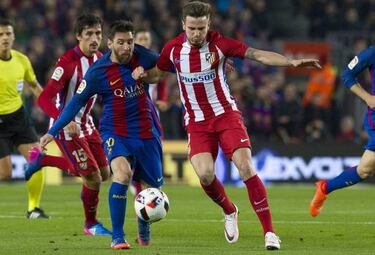 Koke y Saúl se adueñaron del centro del campo ante el Barça
