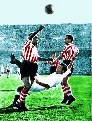 10 de febrero de 1950. El Madrid vence en San Mamés al Athletic 2-5.