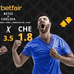 Real Betis vs. Chelsea FC: horario, dónde ver, pronósticos y cuadro