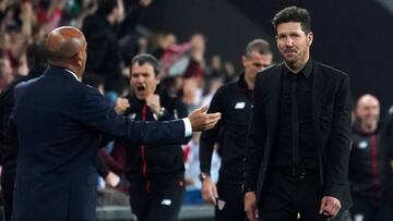 Simeone en San Mamés.