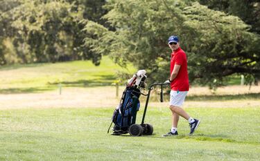 Iker Casillas en el campo de golf 'La Herrería', que acogió el XXII Torneo Benéfico de Golf de la Clínica Menorca.