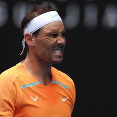 Los gestos de la victoria de Nadal en el Open de Australia