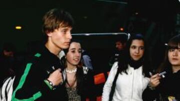 <b>EN BILBAO.</b> La expedición, en la imagen Canales, se alojó ayer por la tarde en el Hotel NH de la Gran Vía para velar armas.