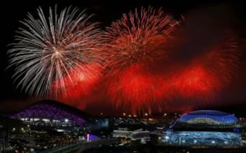 Ceremonia de clausura de los Juego Olímpicos de Invierno de Sochi 2014.