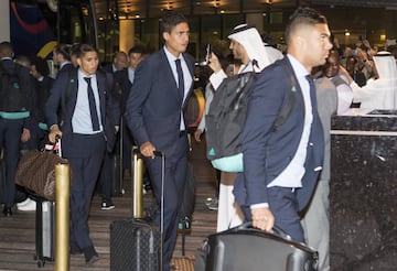 Achraf, Varane y Casemiro