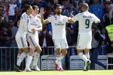 En el regreso de James Rodríguez, el Real Madrid venció al Granada en el Santiago Bernabéu. Bernabéu de Madrid. EFE/Juan Carlos Hidalgo