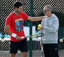 Alcaraz ya entrena junto a Samuel López y cumple su promesa del US Open