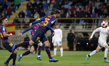 Lenglet marcó en el minuto 90 el gol de la victoria del Barcelona. 0-1.