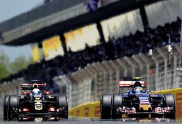 Romain Grosjean y Carlos Sainz Jr  