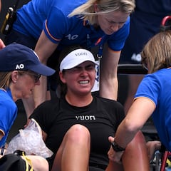 Stakusic acongoja a Australia tras su retirada por calambres