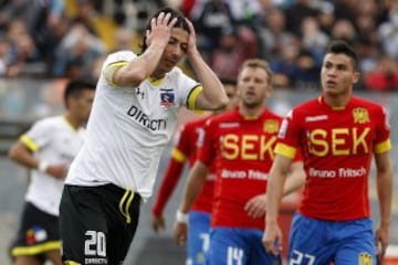 El amargo debut de Guede en Colo Colo, en imágenes