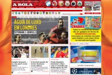 Portadas de la prensa extranjera