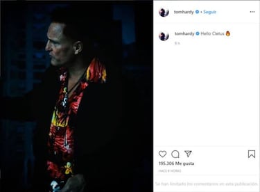 Tom Hardy filtra el primer vistazo de 'Cletus Kasady' para Venom 2