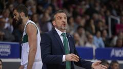 Ibon Navarro, entrenador del Unicaja, durante el partido ante el MoraBanc Andorra.