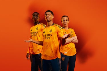 El naranja, protagonista de la segunda equipación del Real Madrid