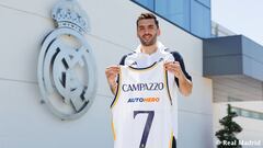 Campazzo posa con la camiseta de la temporada 2023-24. Recupera el dorsal 7.