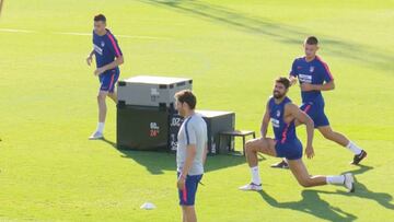 El Atlético sigue trabajando con la mente puesta en Tallin