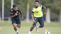 Neymar y Coutinho, liderarán el XI de Brasil ante Colombia