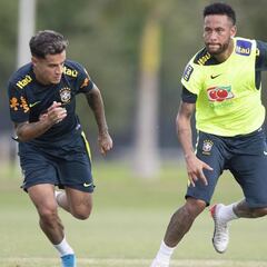 Neymar y Coutinho, liderarán el XI de Brasil ante Colombia