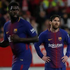 Messi salvó al Barçelona ante Sevilla en el Pizjuán