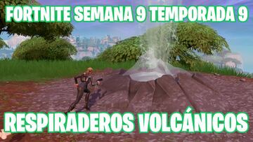 Fortnite Battle Royale - Desafío de la Semana 9 de la Temporada 9: inflige daño a un enemigo en los 10 s siguientes tras usar un respiradero volcánico