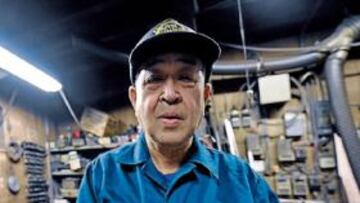<b>ARTESANO NIPÓN. </b>Masahisa Tsujirani, en su taller de Fujimi.