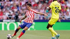 MADRID, SPAIN - AUGUST 21: Stefan Savic of Atletico Madrid  during the La Liga Santander  match between Atletico Madrid v Villarreal at the Civitas Metropolitano stadium on August 21, 2022 in Madrid Spain (Photo by David S. Bustamante/Soccrates/Getty Images)