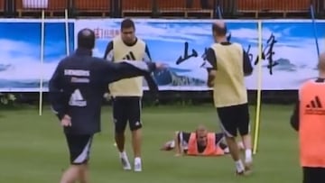 Ronaldo’s shocking dribble past David Beckham in first Real Madrid training session