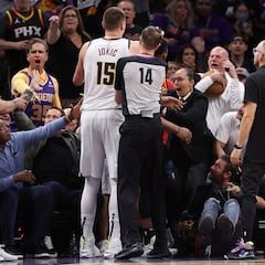 How much money was Nikola Jokic fined after shoving the Suns’ owner in the last series game?