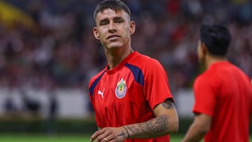  Cristian Calderon of Guadalajara during the game Guadalajara vs Tigres UANL, corresponding to Round 14 of the Torneo Apertura 2023 of the Liga BBVA MX, at Jalisco Stadium, on October 28, 2023. 

<br><br>

Cristian Calderon de Guadalajara durante el partido Guadalajara vs Tigres UANL, correspondiente a la Jornada 14 del Torneo Apertura 2023 de la Liga BBVA MX, en el Estadio Jalisco, el 28 de Octubre de 2023.