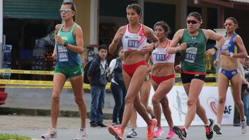 Kimberly Garc&iacute;a, durante el Sudamericano de Marcha Atl&eacute;tica.