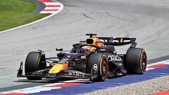 Formula One F1 - Austrian Grand Prix - Red Bull Ring, Spielberg, Austria - June 28, 2024 Red Bull's Max Verstappen during practice REUTERS/Elisabeth Mandl