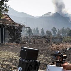 La nube de ceniza del volcán afecta al aeropuerto de Tenerife Norte