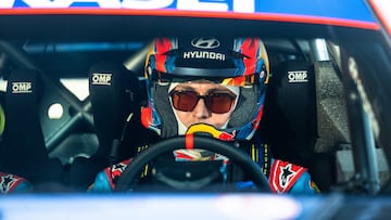 Adrien Fourmaux (FRA) Alexandre Coria (FRA) Of team HYUNDAI SHELL MOBIS WORLD RALLY TEAM seen performing during the World Rally Championship Sweden in Umea, Sweden on 15,February. 2025 // Jaanus Ree / Red Bull Content Pool // SI202502150185 // Usage for editorial use only //